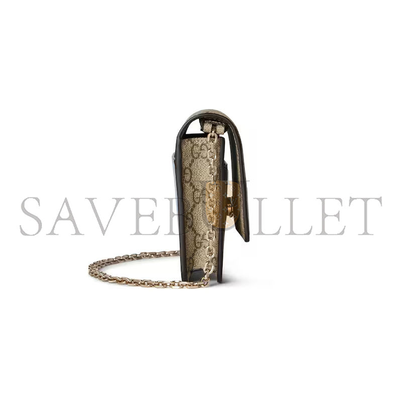 G*u*i gg emblem wallet on chain ‎838151 (20*13*4cm)